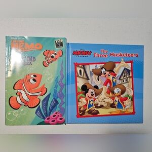 Disney Finding Nemo and Mickey Friends Book Set With Finding Dory Memory Game